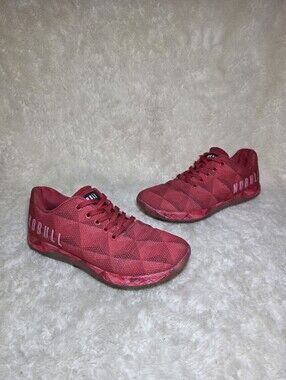 NOBULL Crimson Geometric SuperFabric Low Top Trainer Shoes Mens 8 Womens 9.5